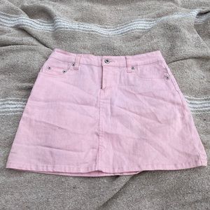 Ci Sono Denim  Pink Denim Skirt